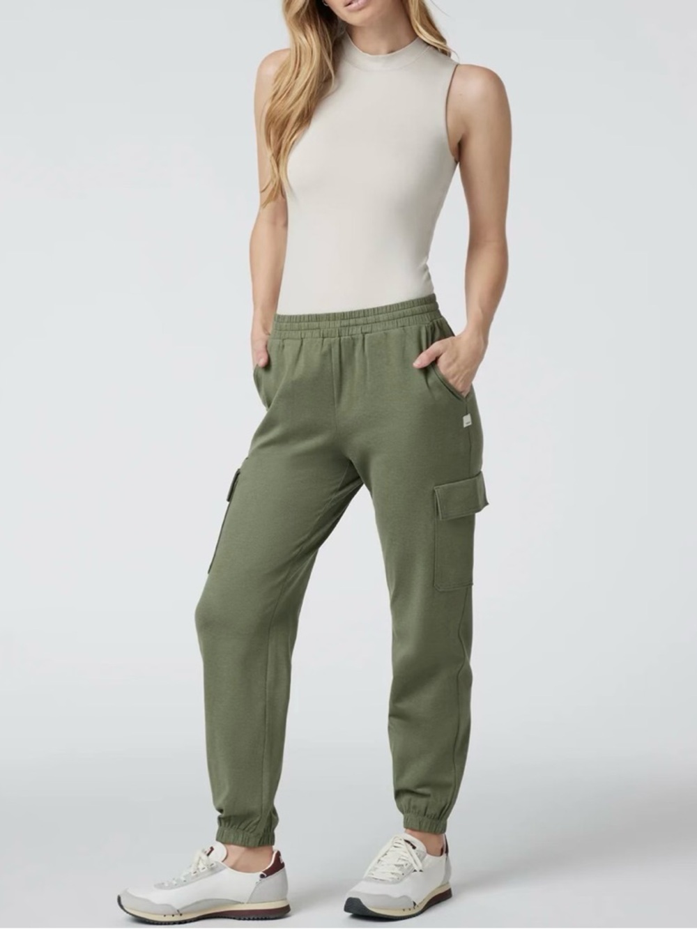Vuori Halo Mock Neck Sleeveless Bodysuit - Picture 2 of 14